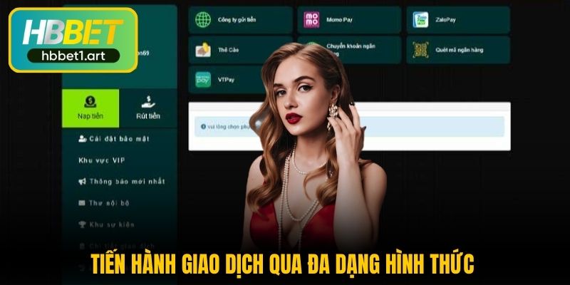 tien hanh giao dich qua da dang hinh thuc